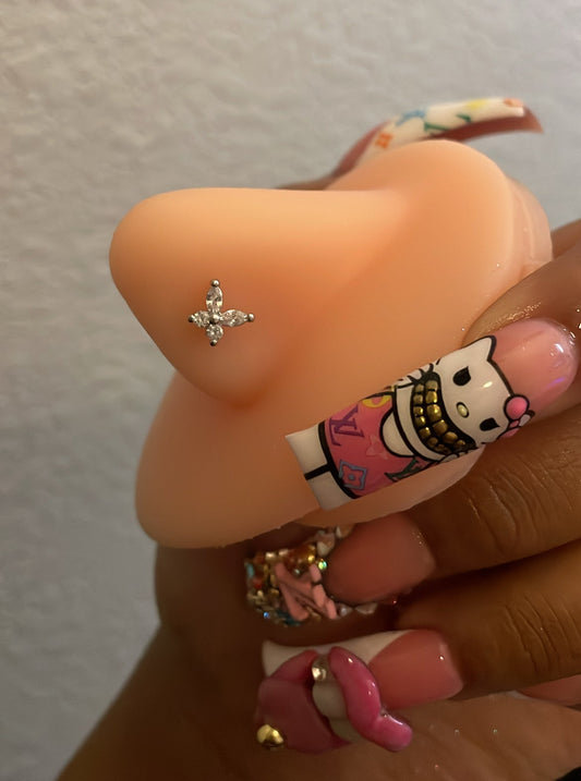 Butterfly Diamond Nose Ring