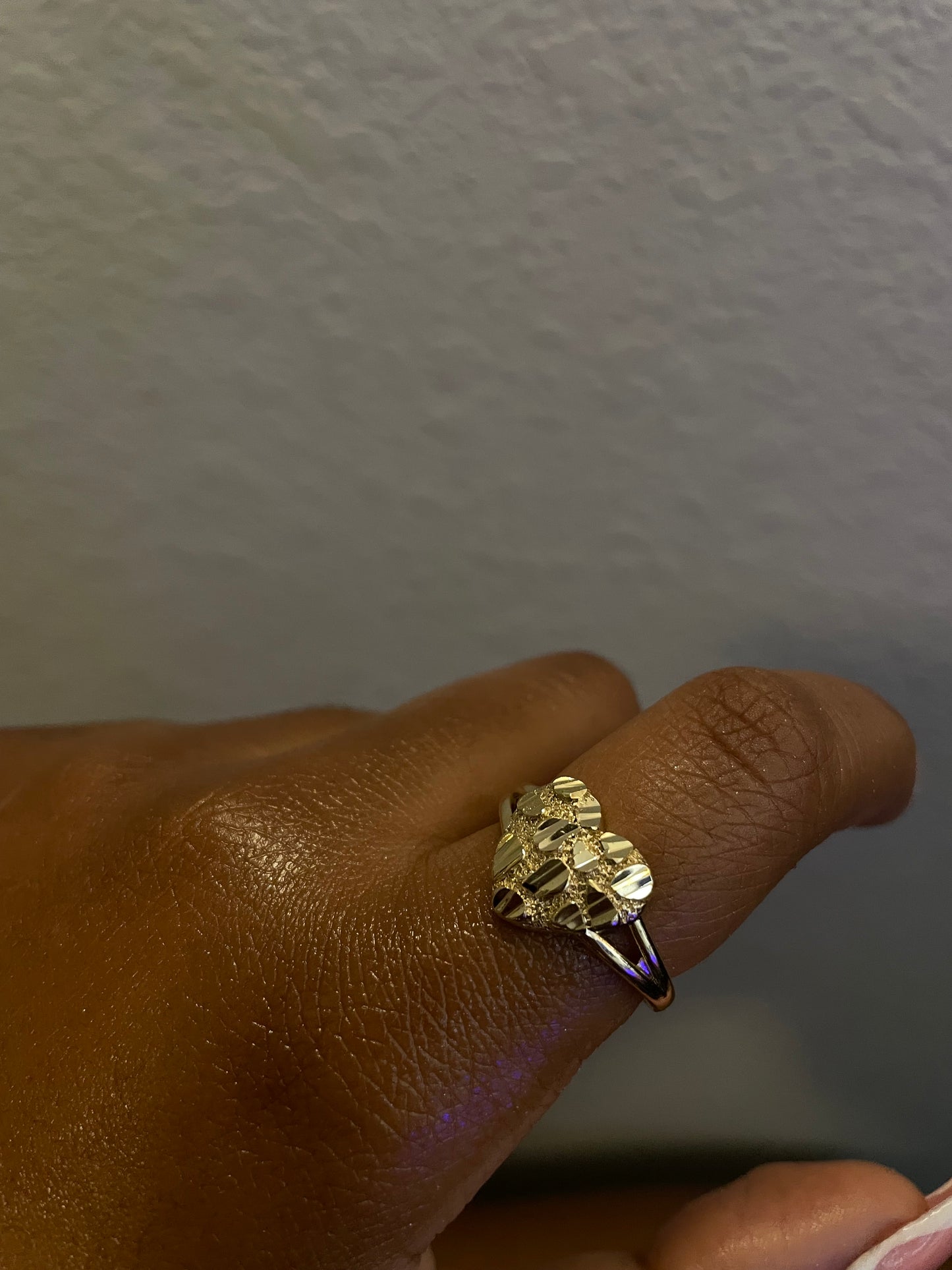 Nugget Heart Ring