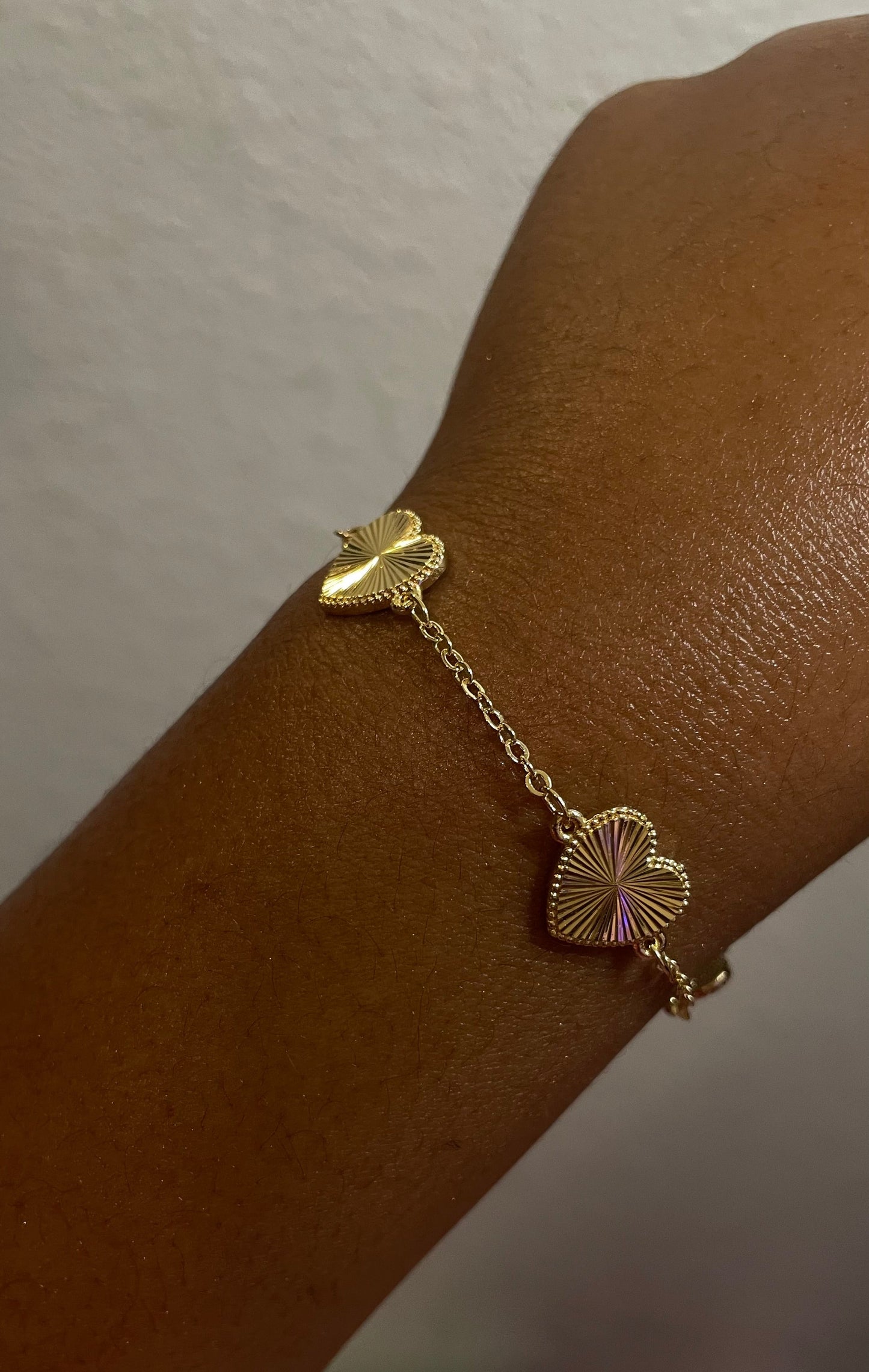 Reflective Heart Bracelet