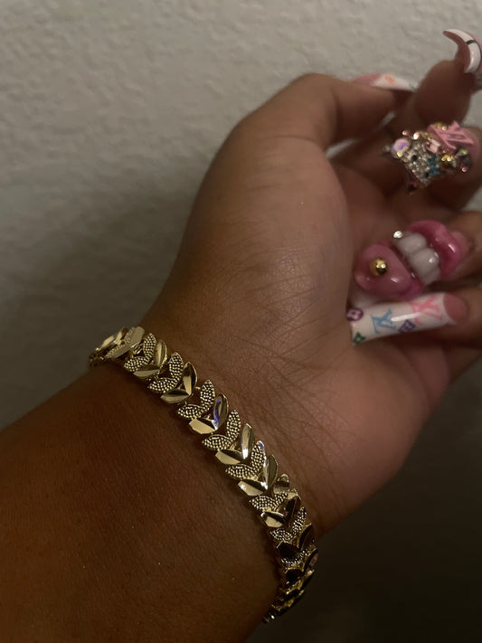Golden Leaf Bracelet