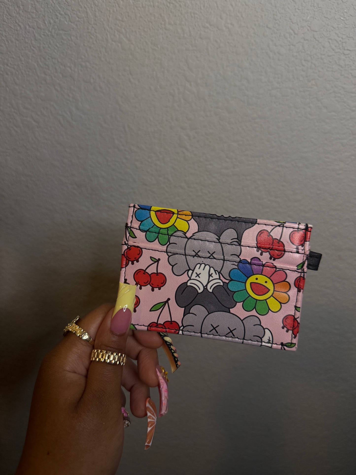 Rainbow XX Smiley Custom Card Holder (READY TO SHIP)