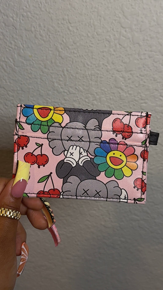 Rainbow XX Smiley Custom Card Holder (READY TO SHIP)