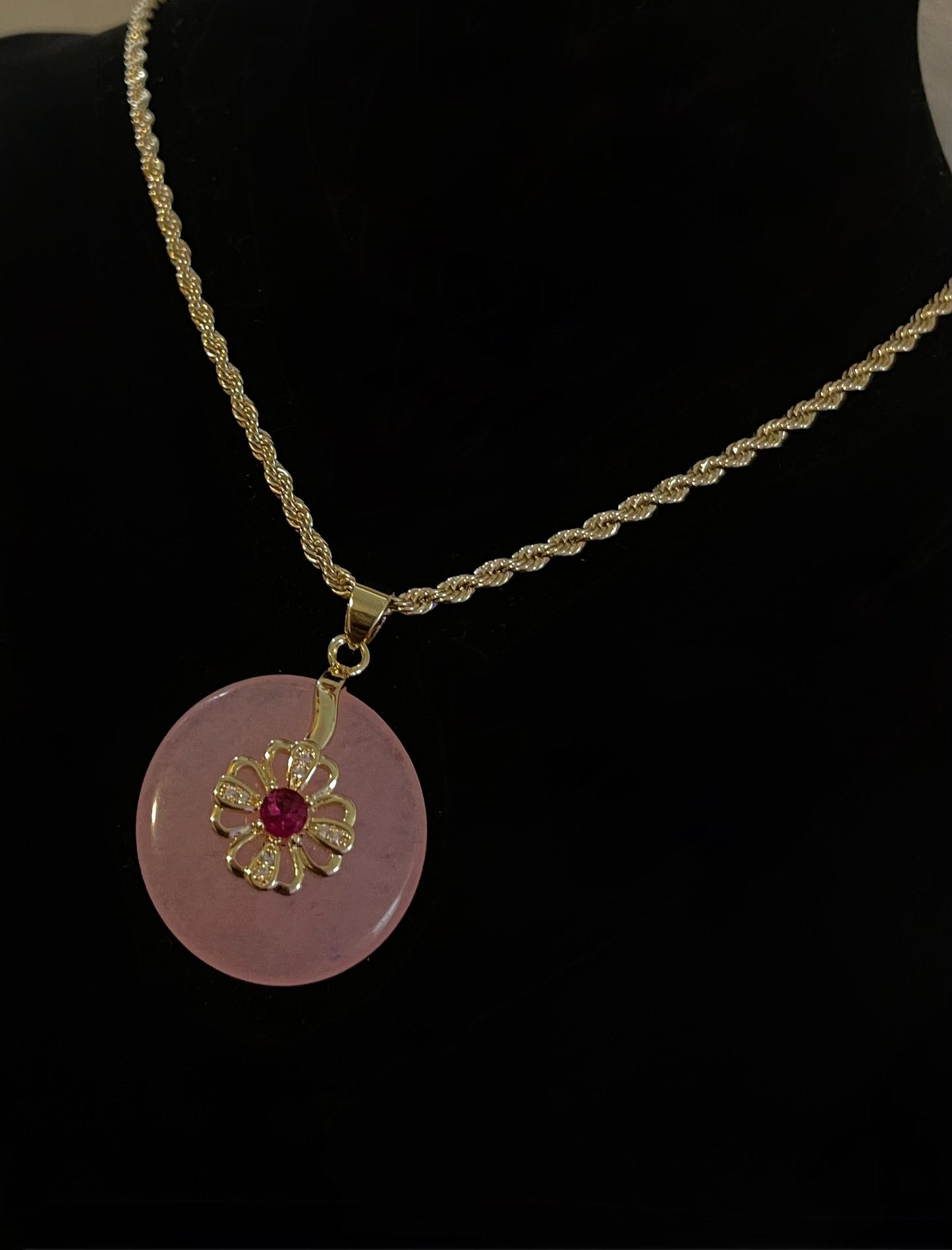 Jade Lucky Wheel Of Fortunate Necklace
