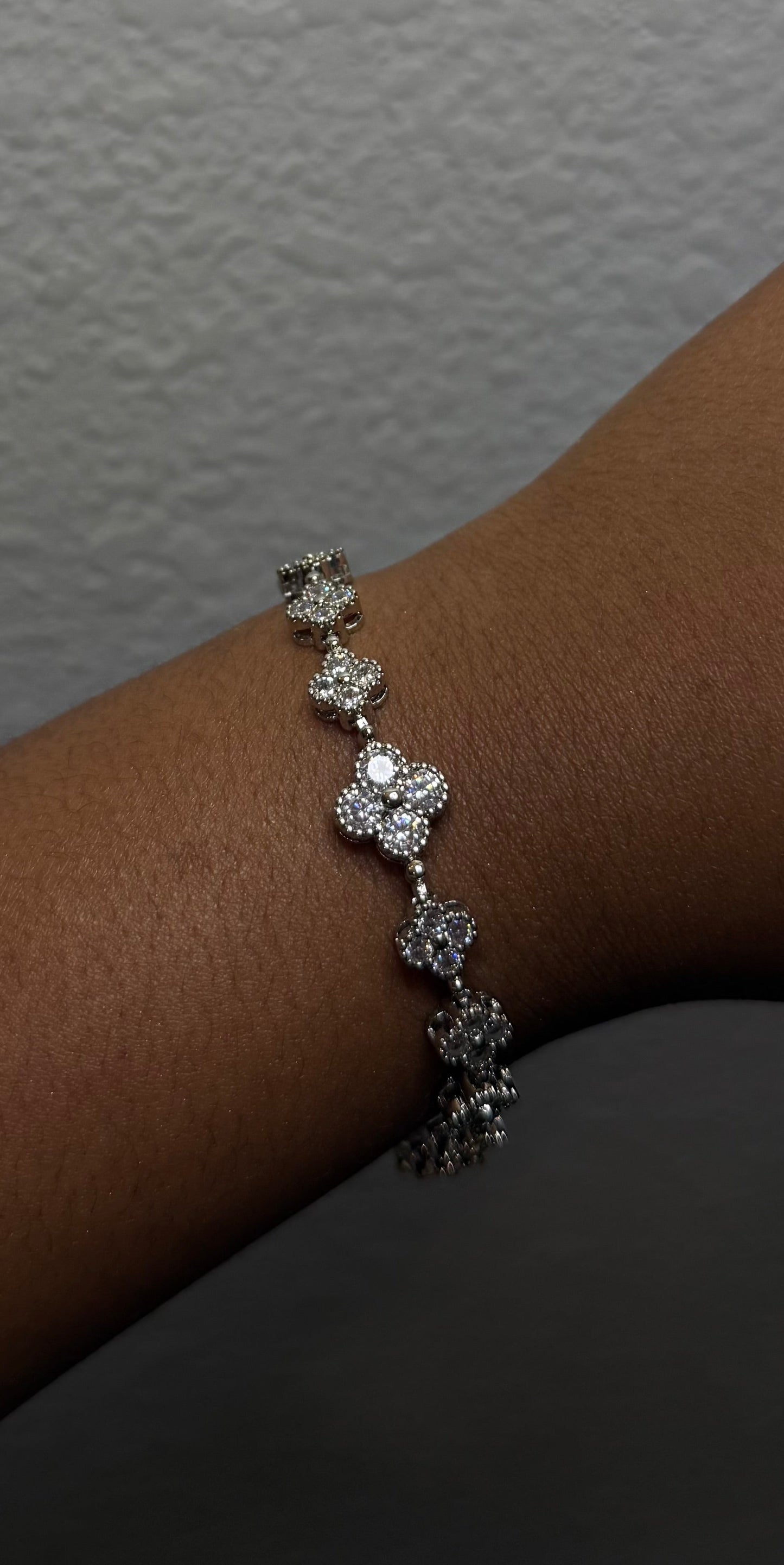 Diamond Clover Bracelet