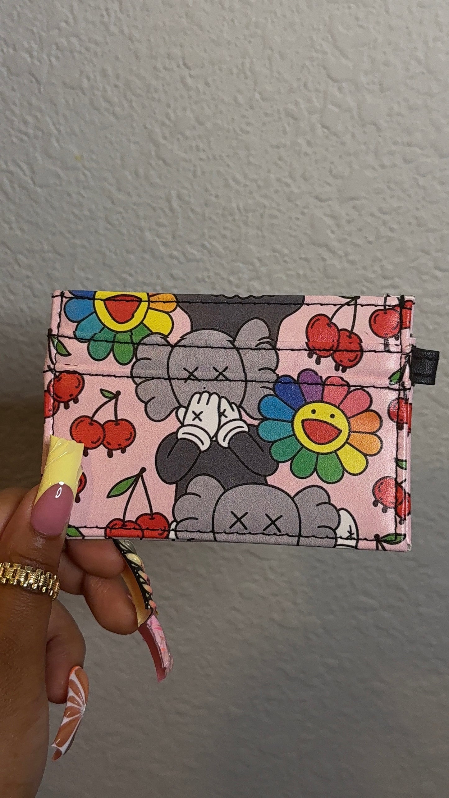 Rainbow XX Smiley Custom Card Holder (READY TO SHIP)