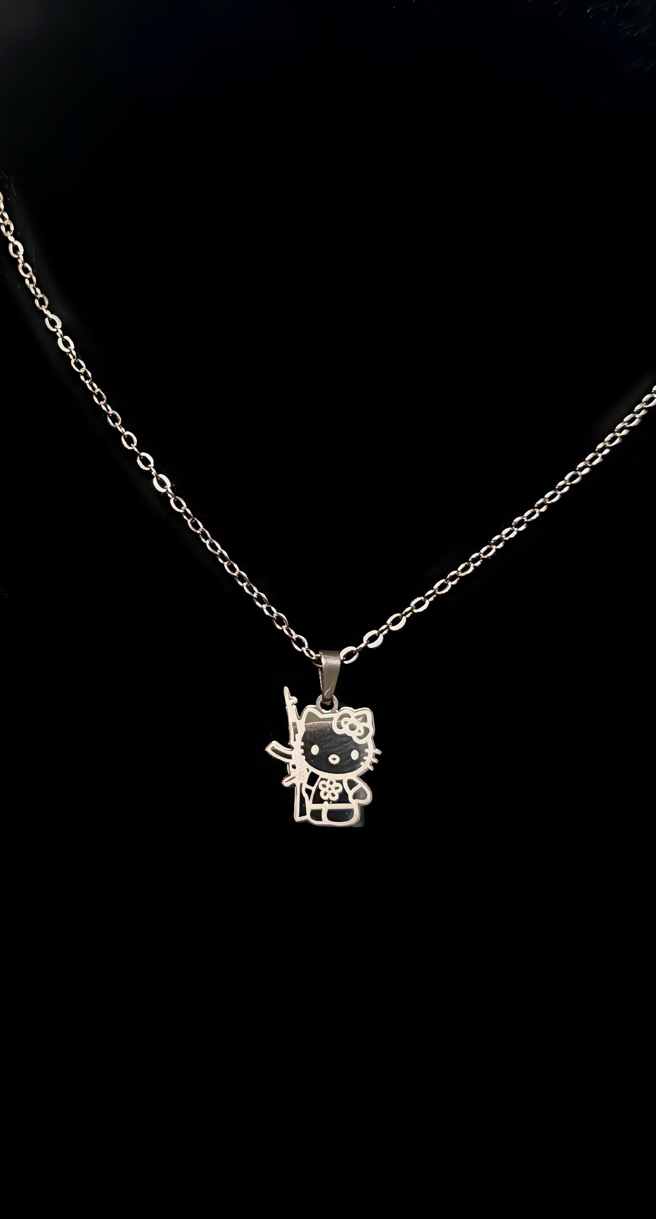 Silver Gangsta HK Necklace