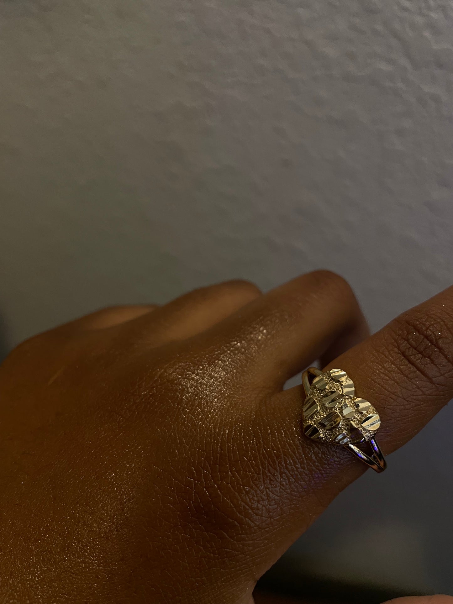 Nugget Heart Ring