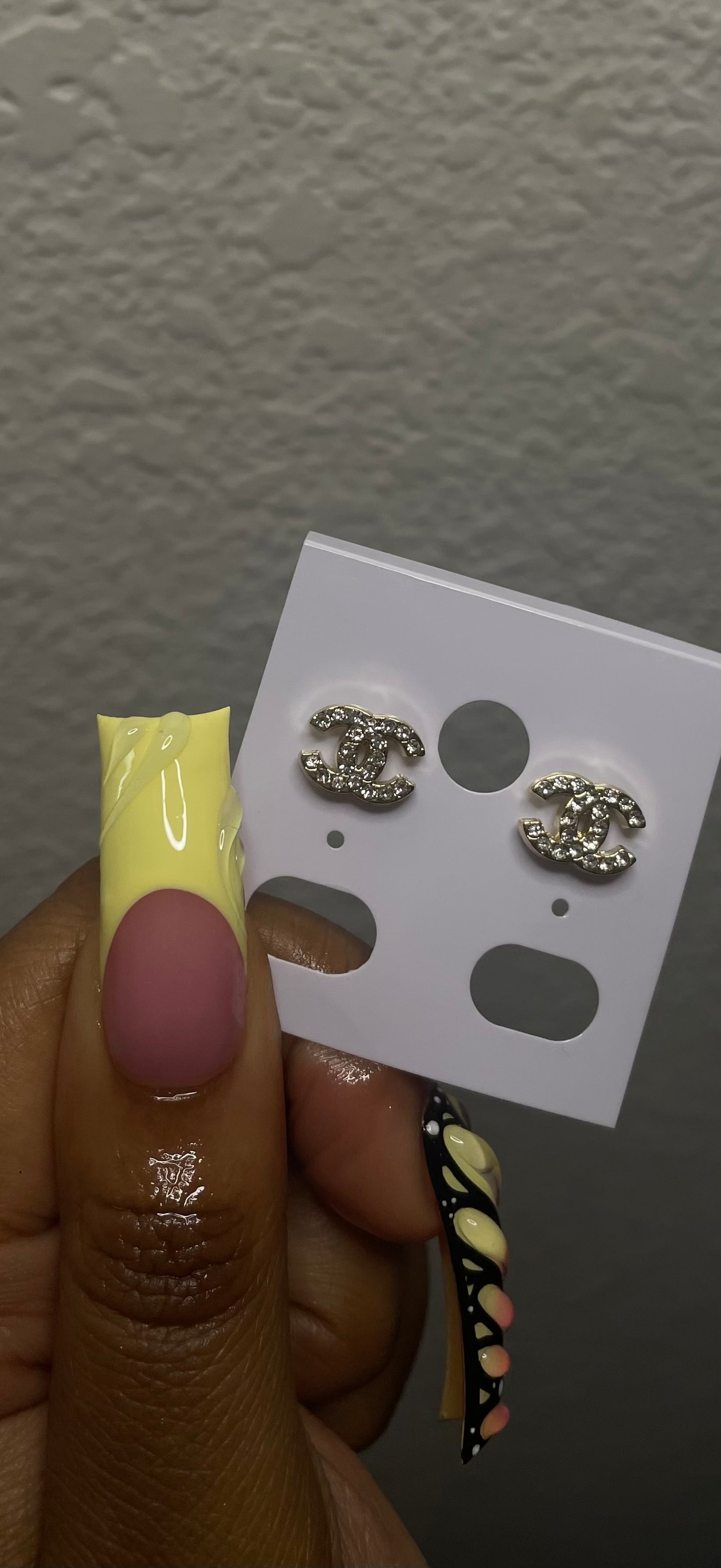Mini CC Earrings