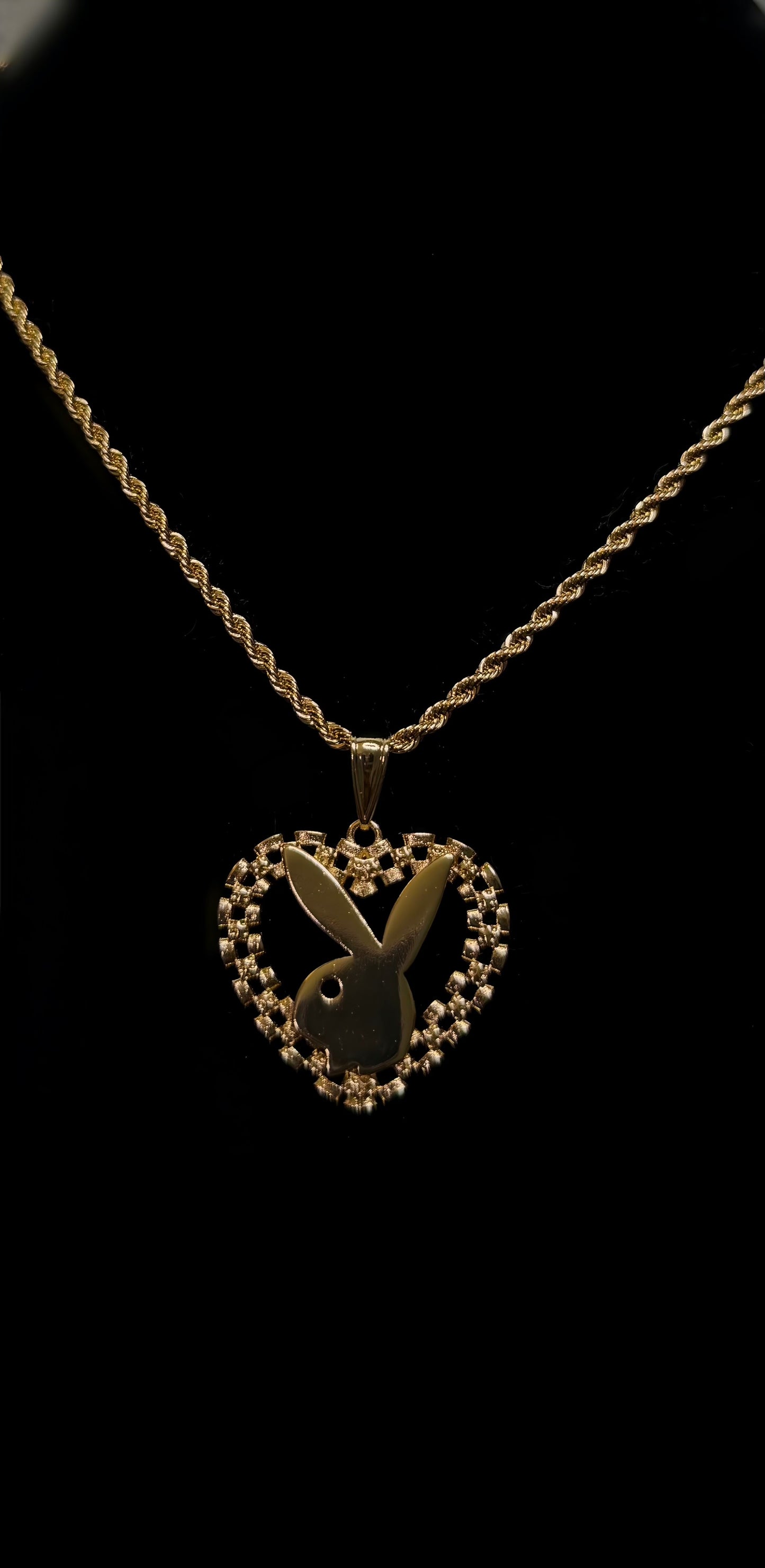 Rollie Heart Bunny Necklace