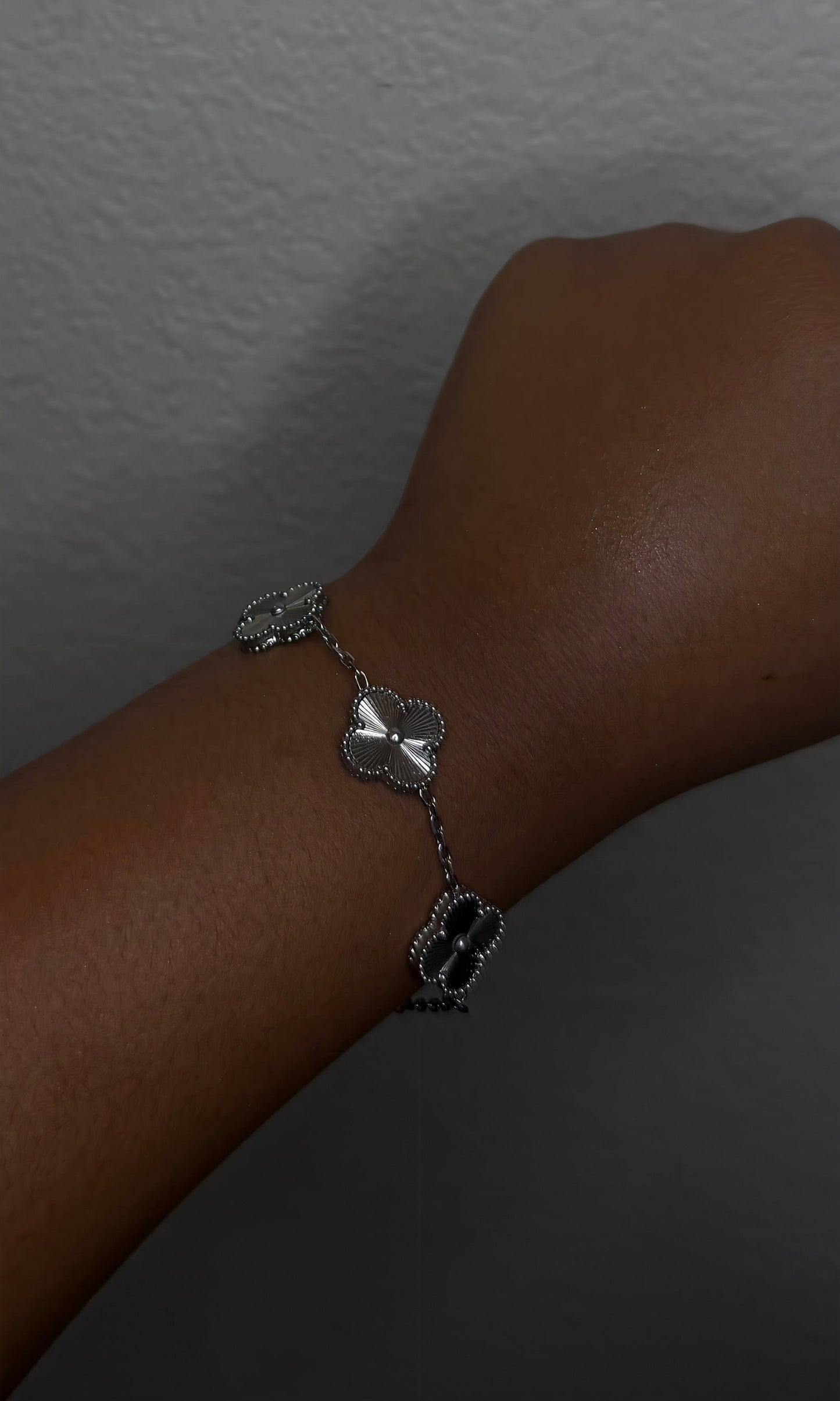 Silver Clover Bracelet