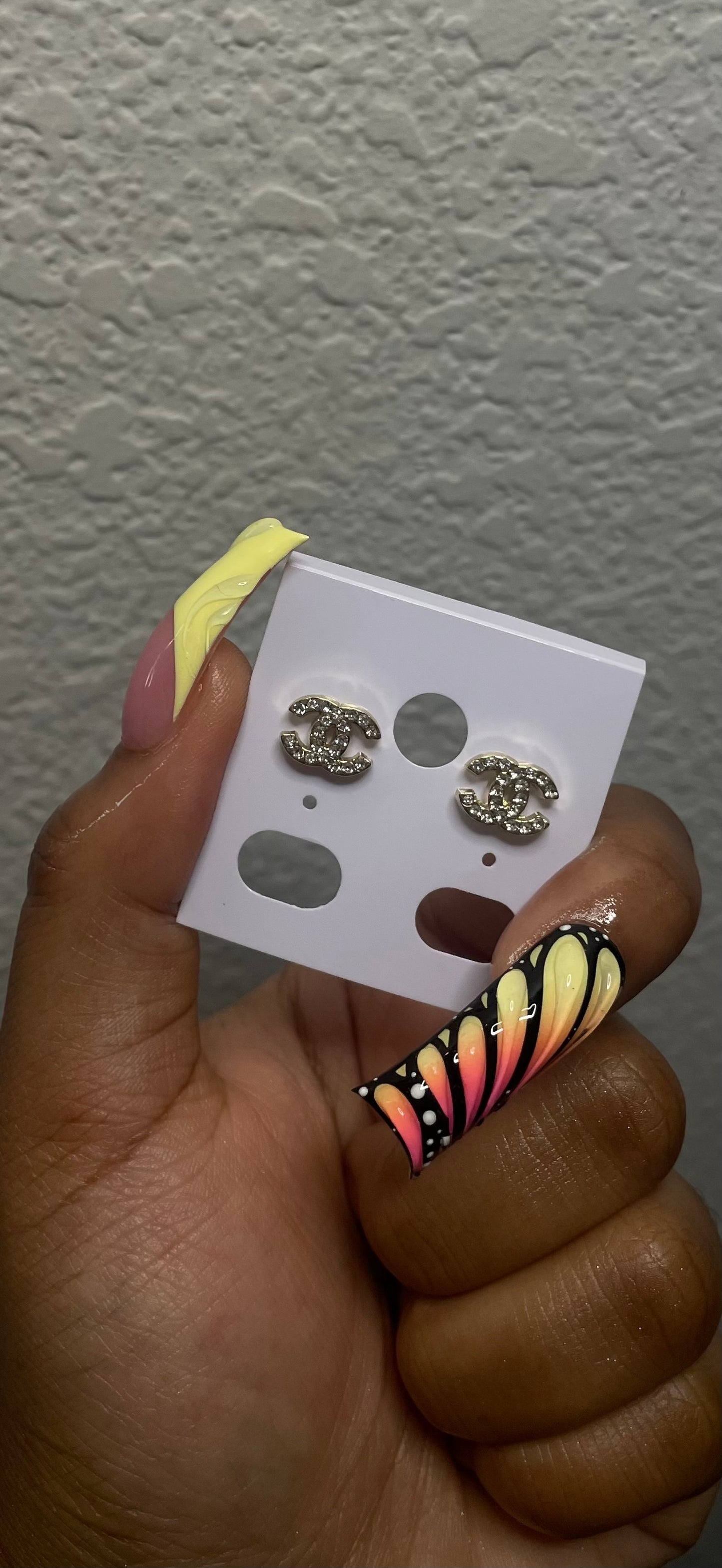 Mini CC Earrings