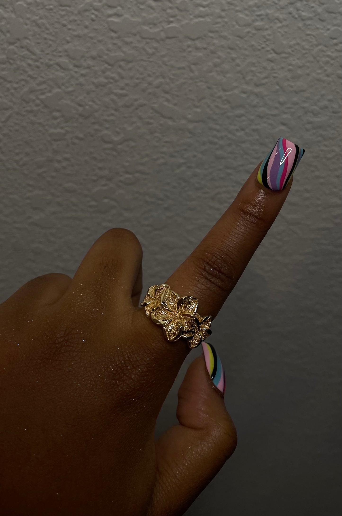 Triple Flower Ring