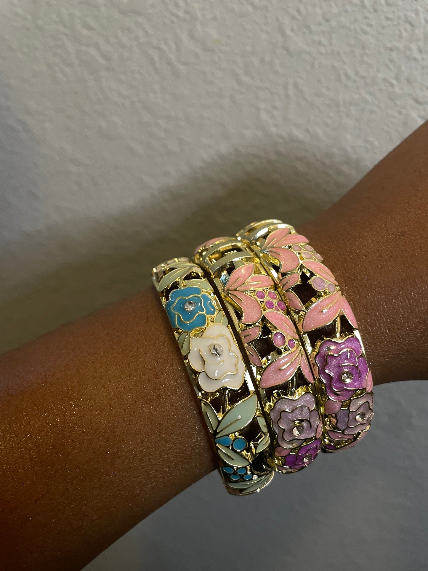 Mixed Floral Bangles