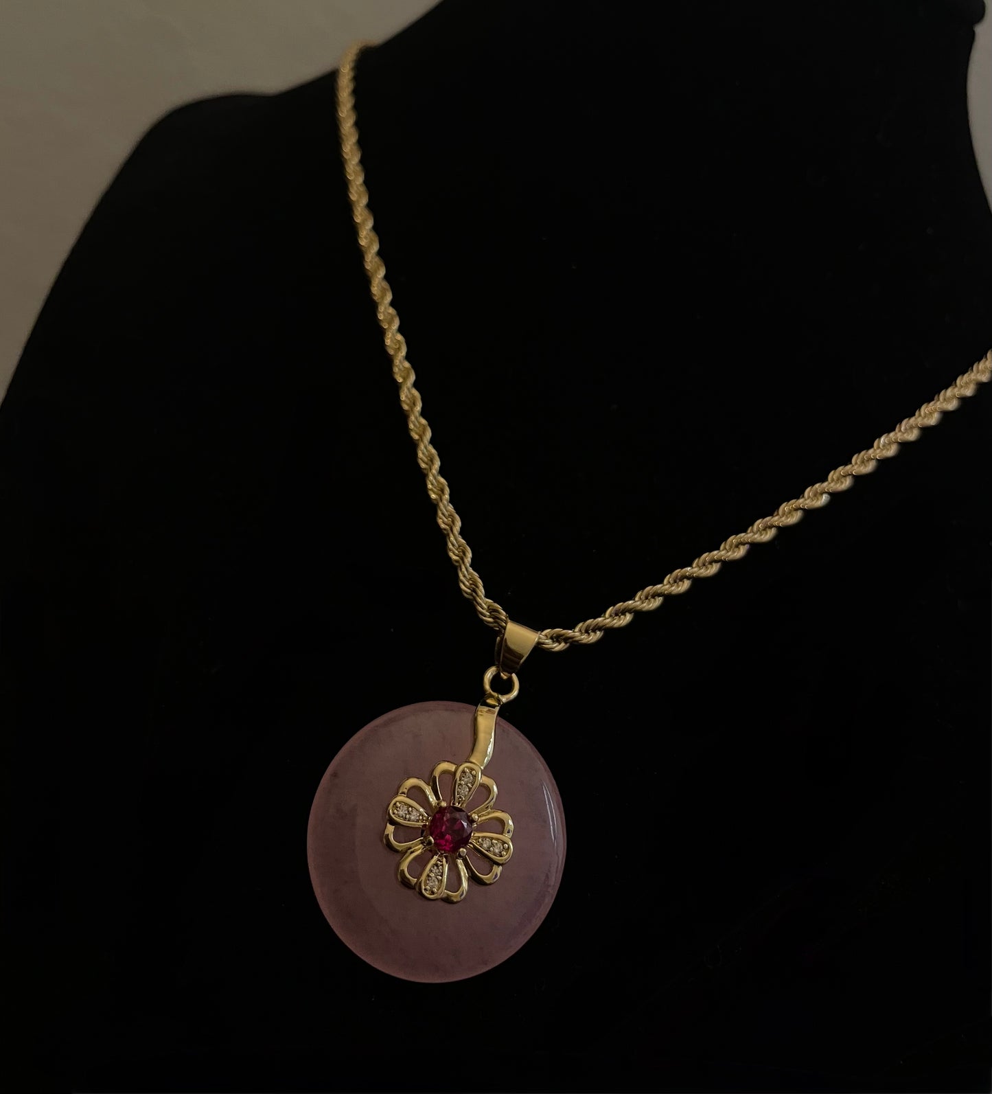 Jade Lucky Wheel Of Fortunate Necklace