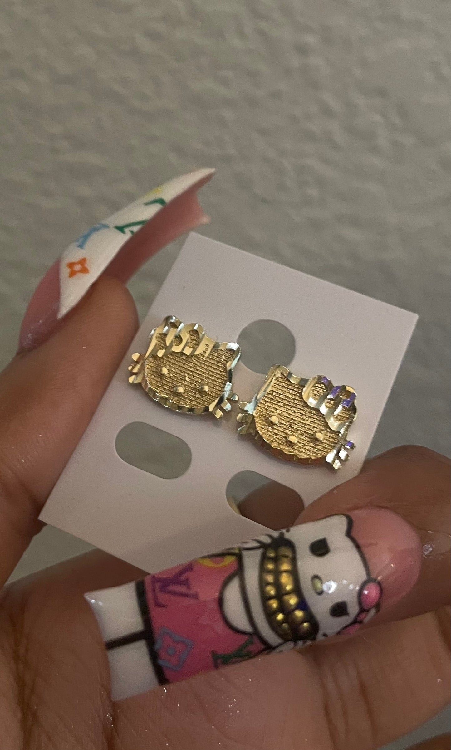 HK Face Earrings