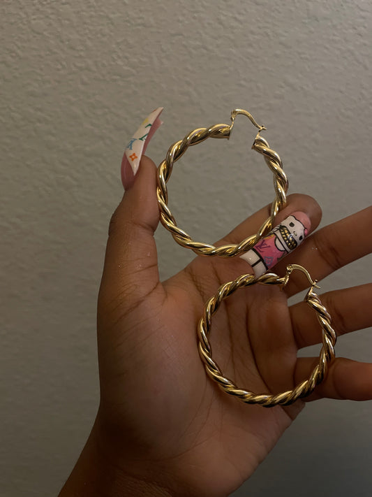 Twisty Earring Hoops