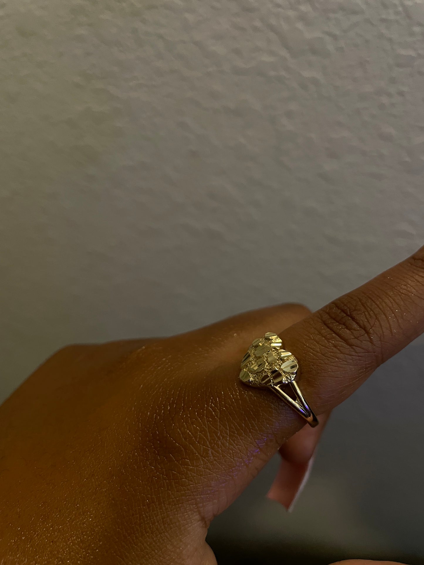 Nugget Heart Ring