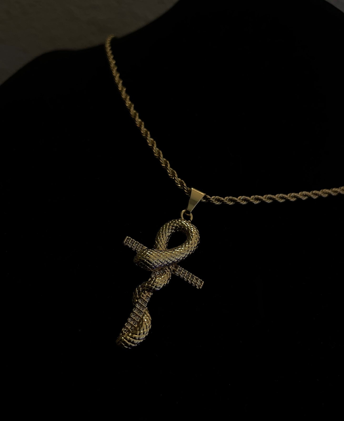 Snake Ankh Necklace