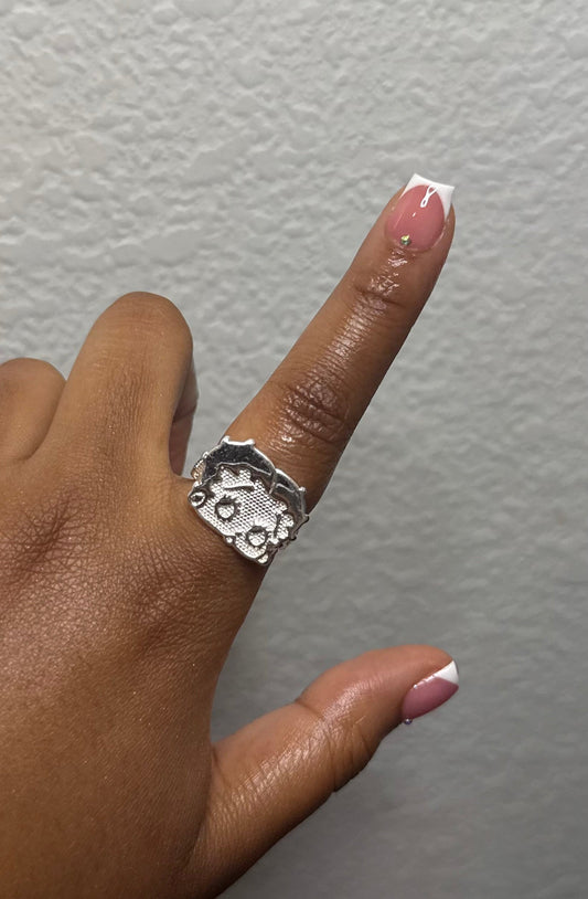 Silver BB Ring