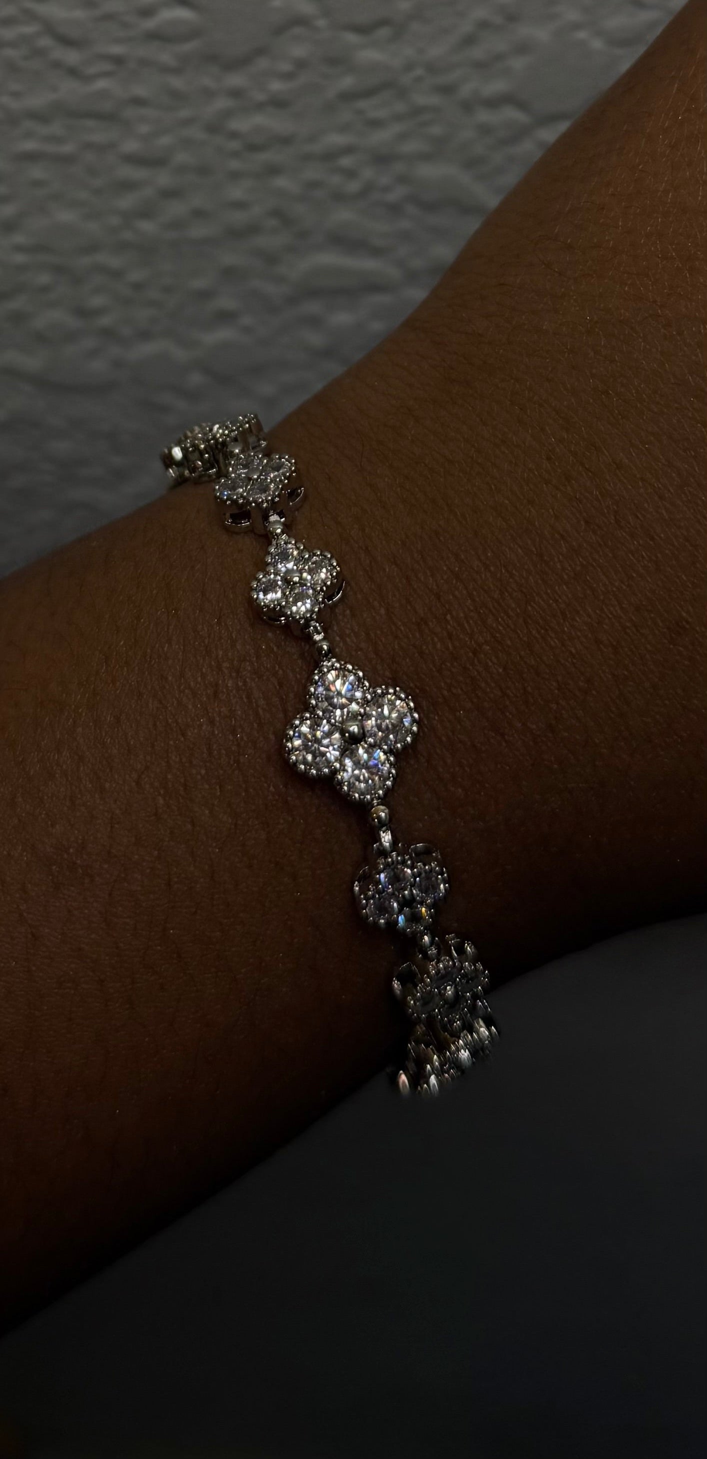 Diamond Clover Bracelet