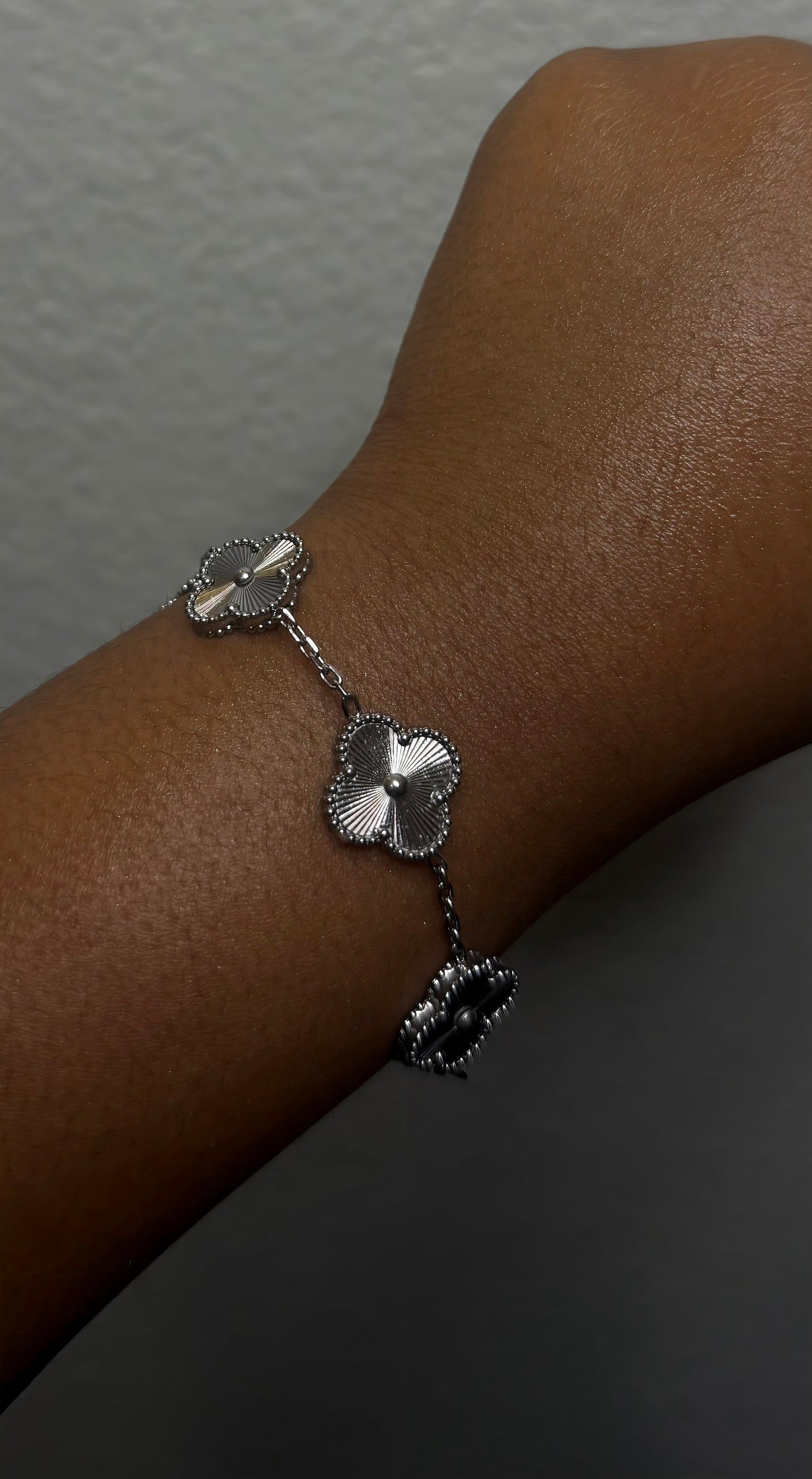 Silver Clover Bracelet