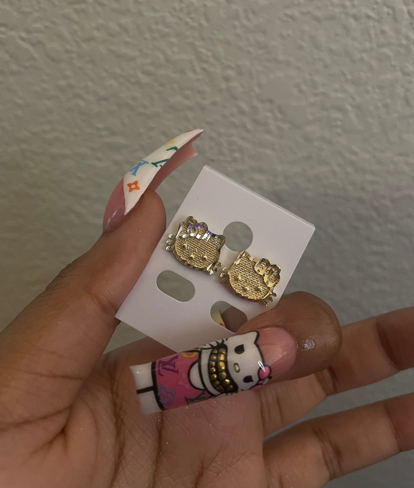 HK Face Earrings