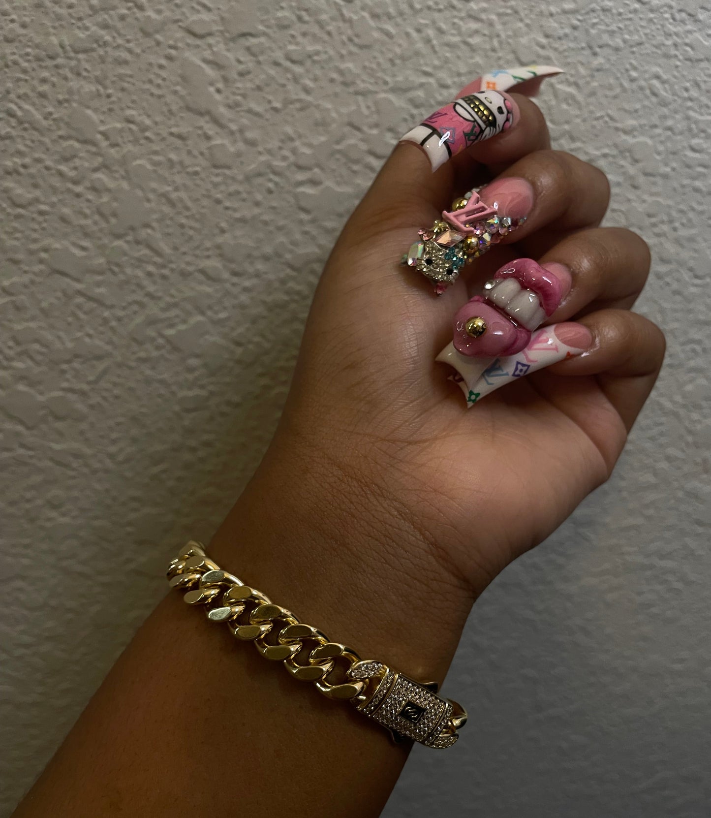 High Polish Cuban Bracelet