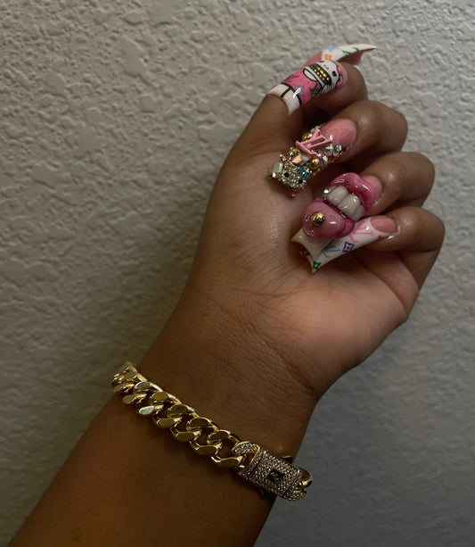 High Polish Cuban Bracelet