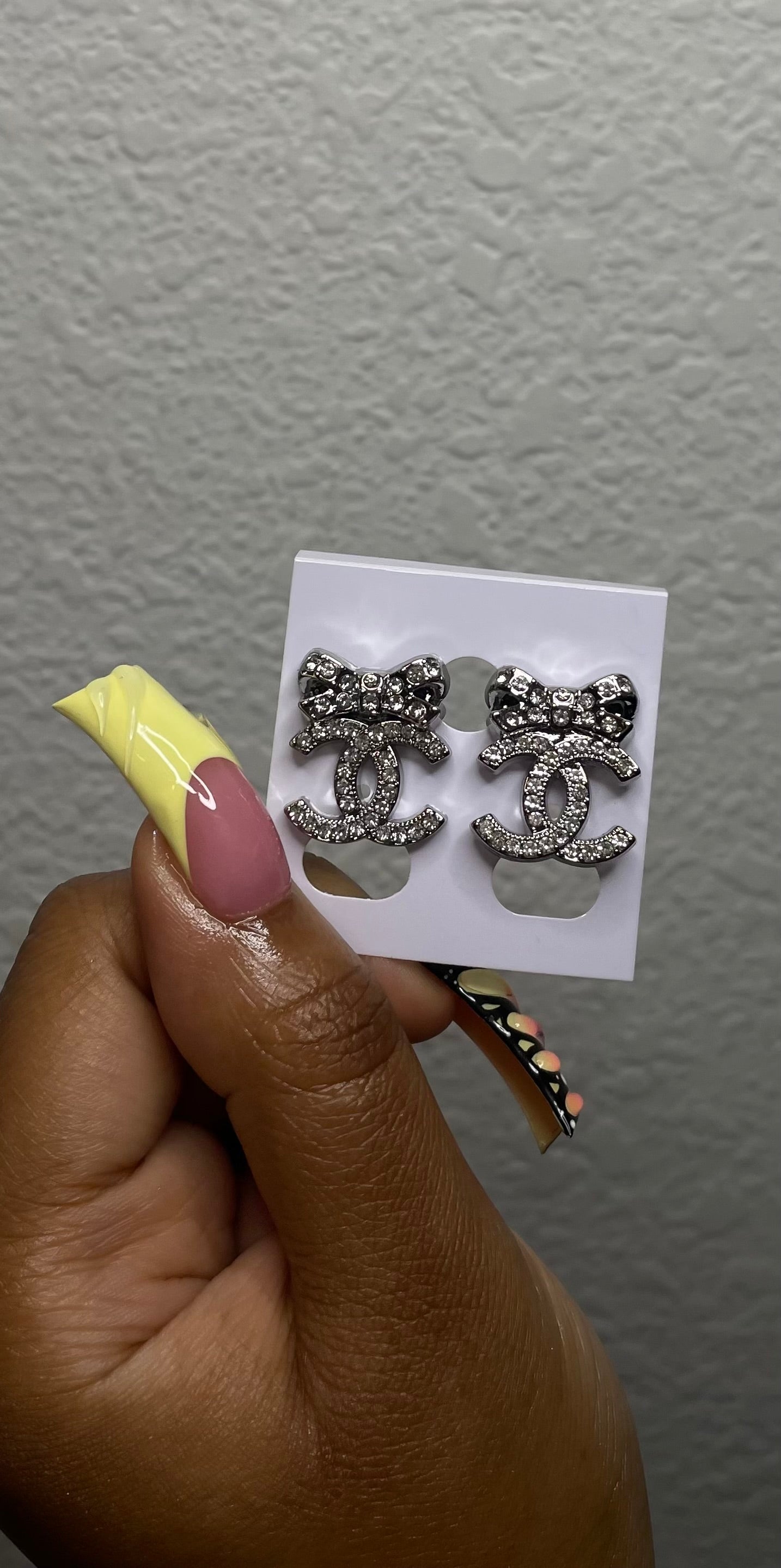 CC Bow Earrings