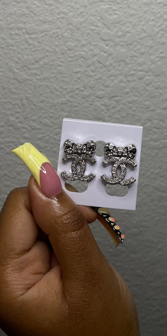 CC Bow Earrings