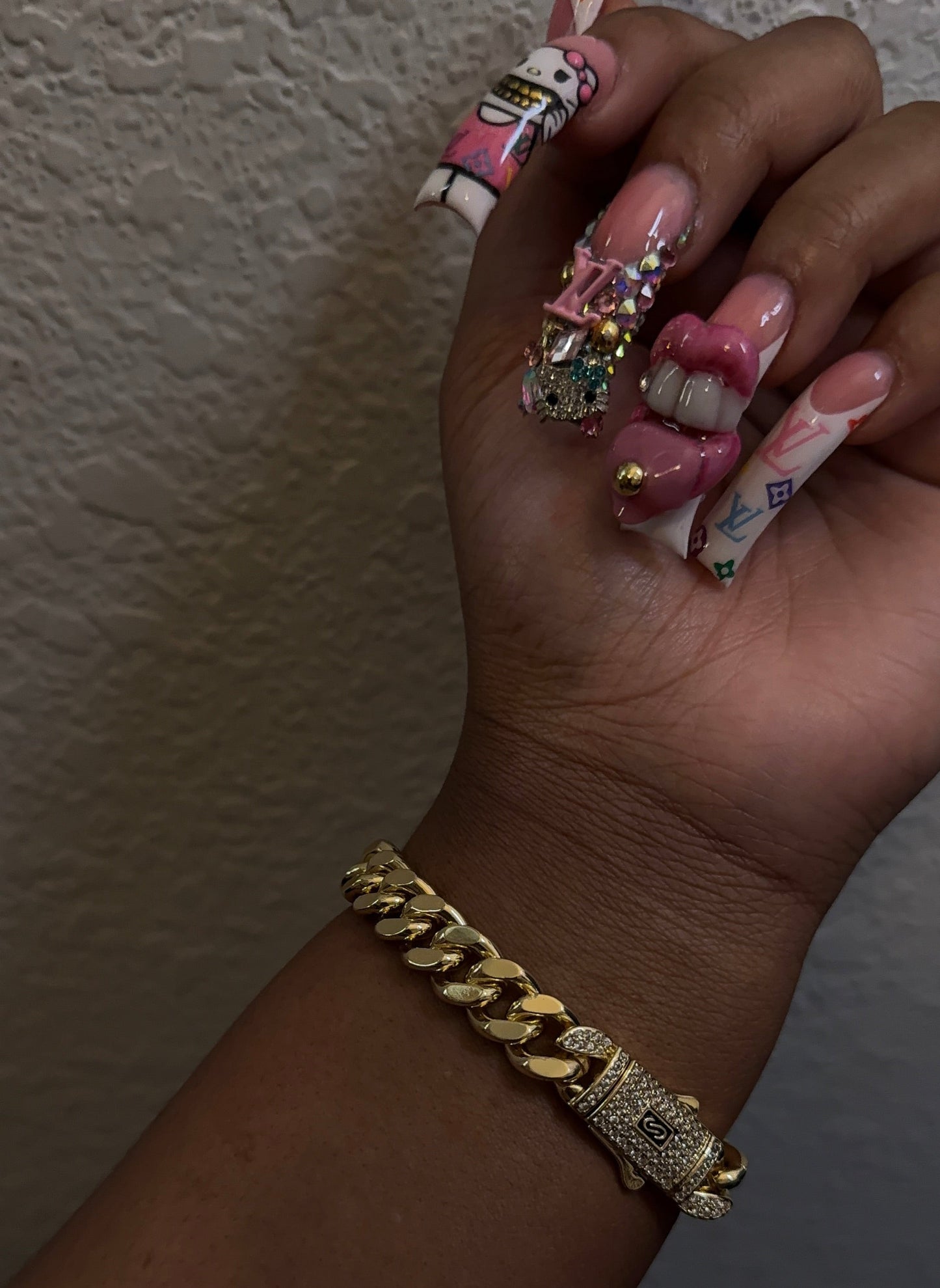 High Polish Cuban Bracelet