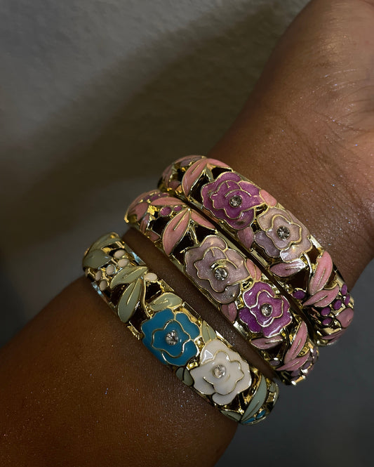 Mixed Floral Bangles