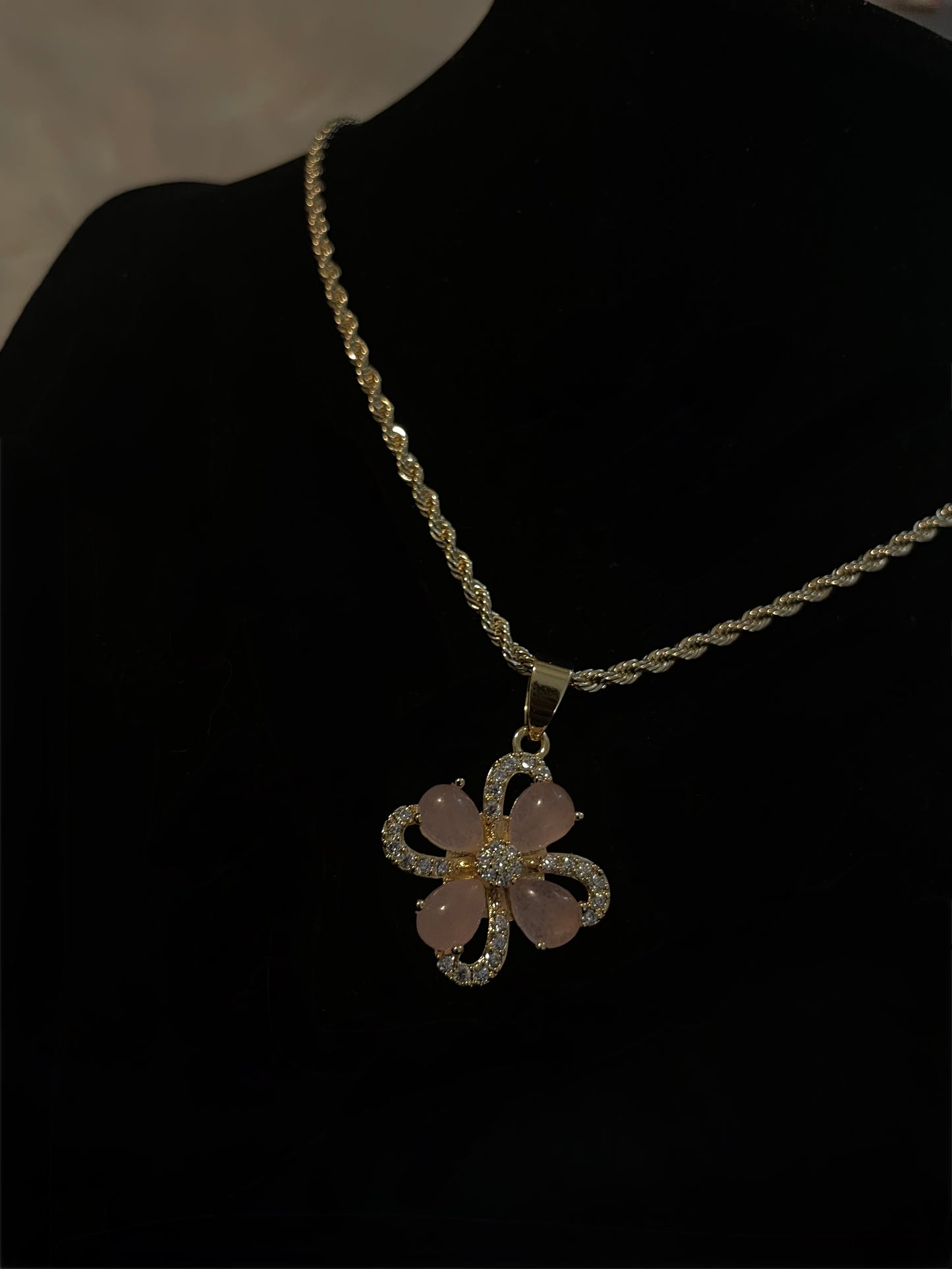Jade Lucky Clover Necklace