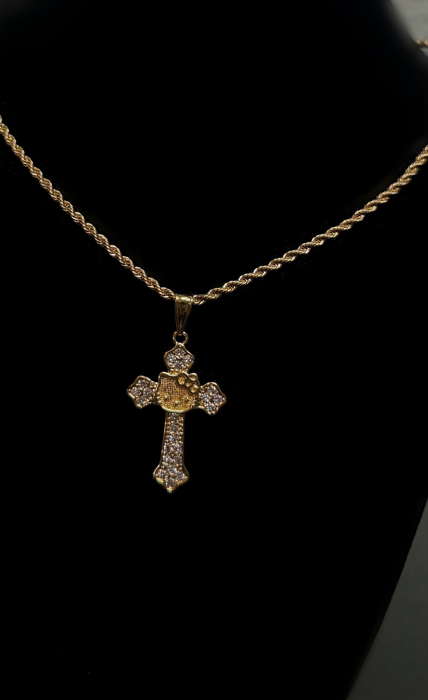 HK Diamond Cross Necklace