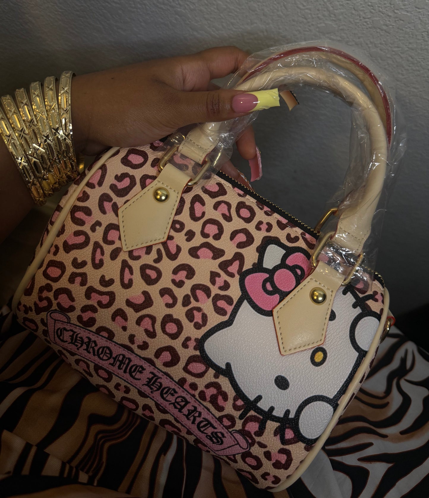 HK Pink Leopard Custom Purse ￼ (PRE ORDER)