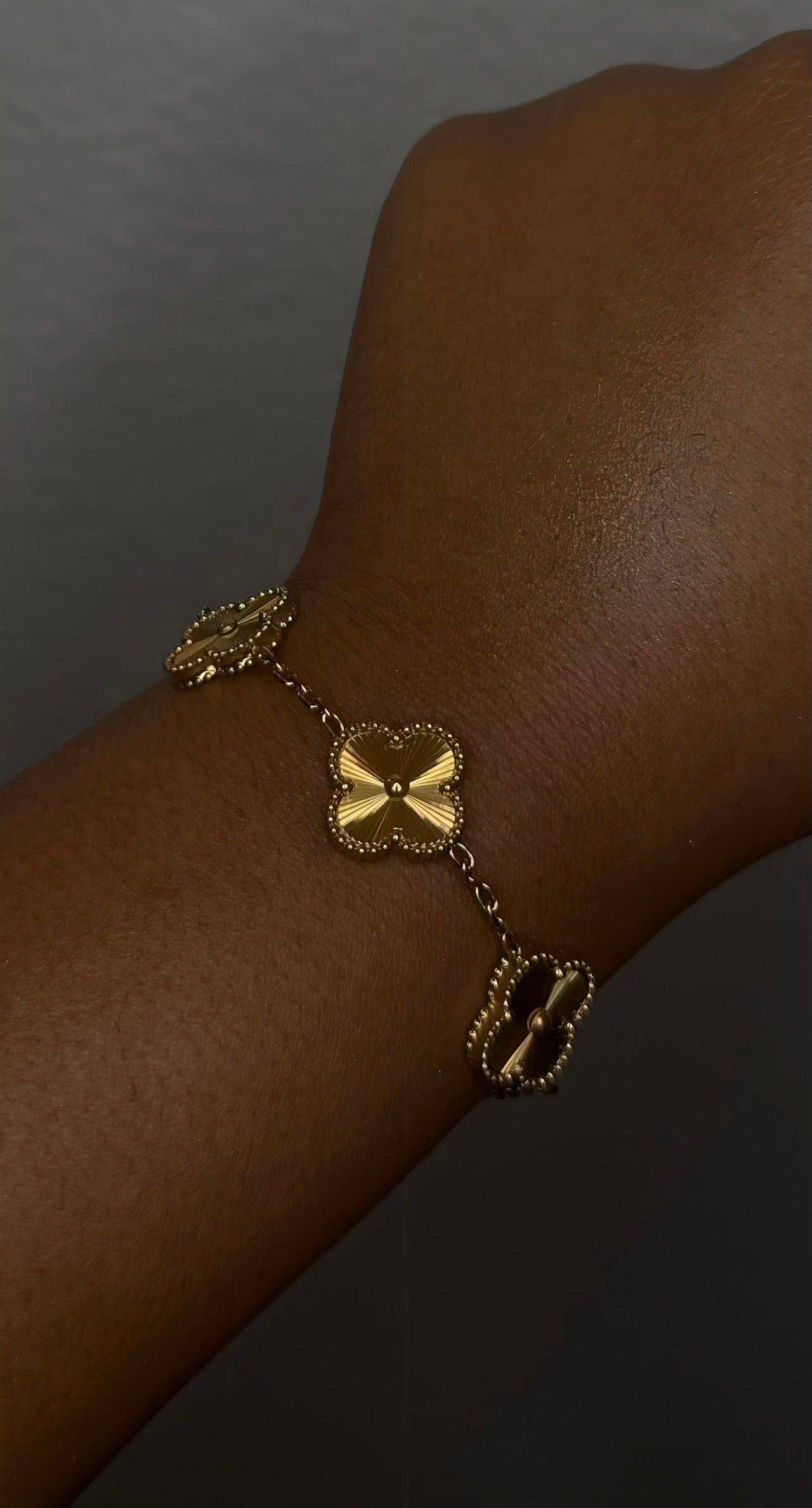 Gold Clover Bracelet
