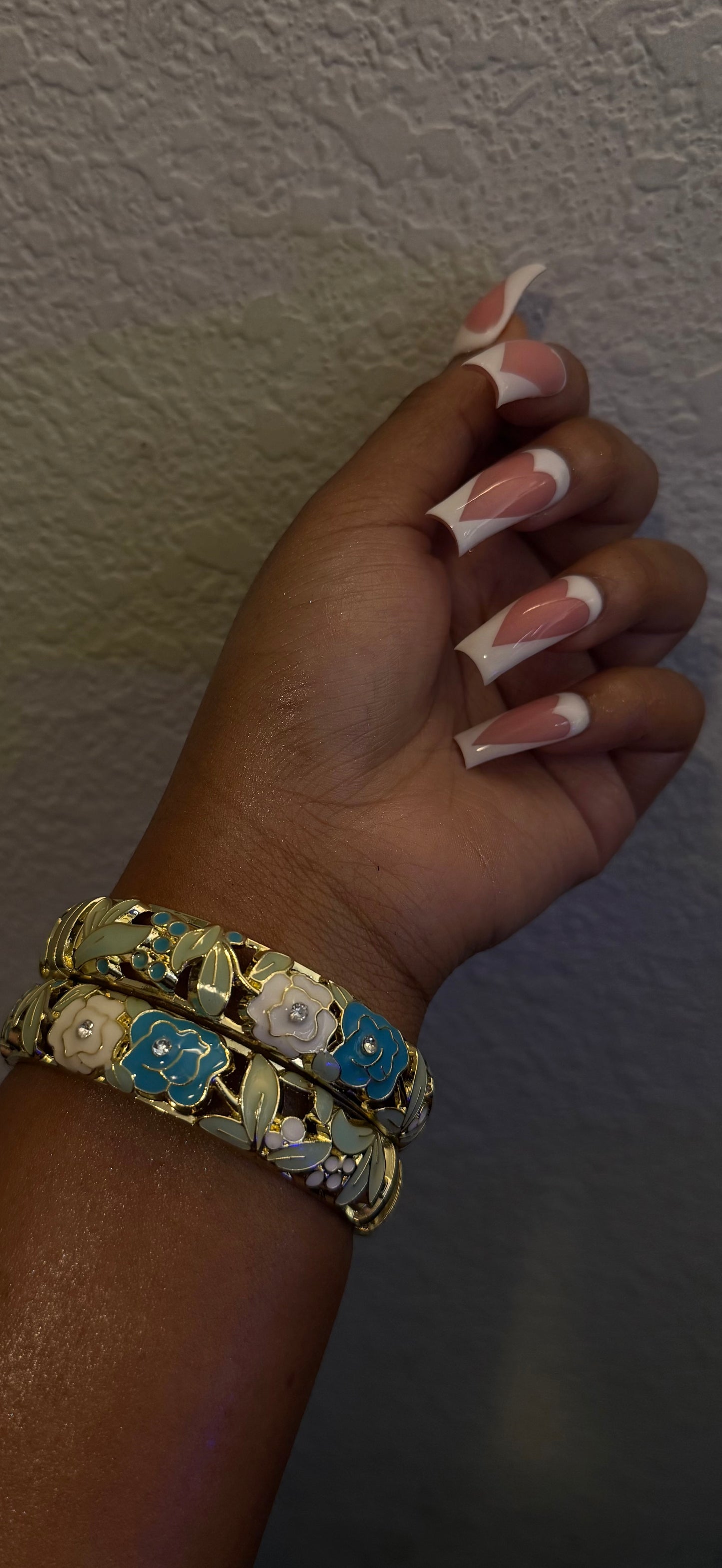 Blue Pastel Floral Bangles