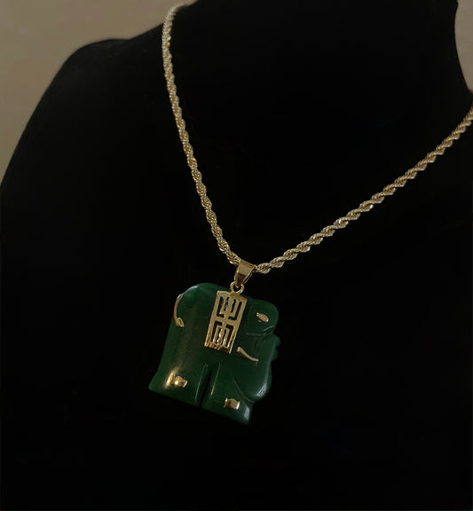 Jade Elephant Necklace