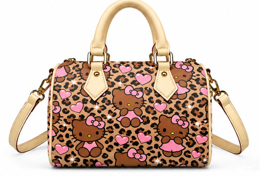 Cheetah Print Brown HK Custom Purse (PRE ORDER)