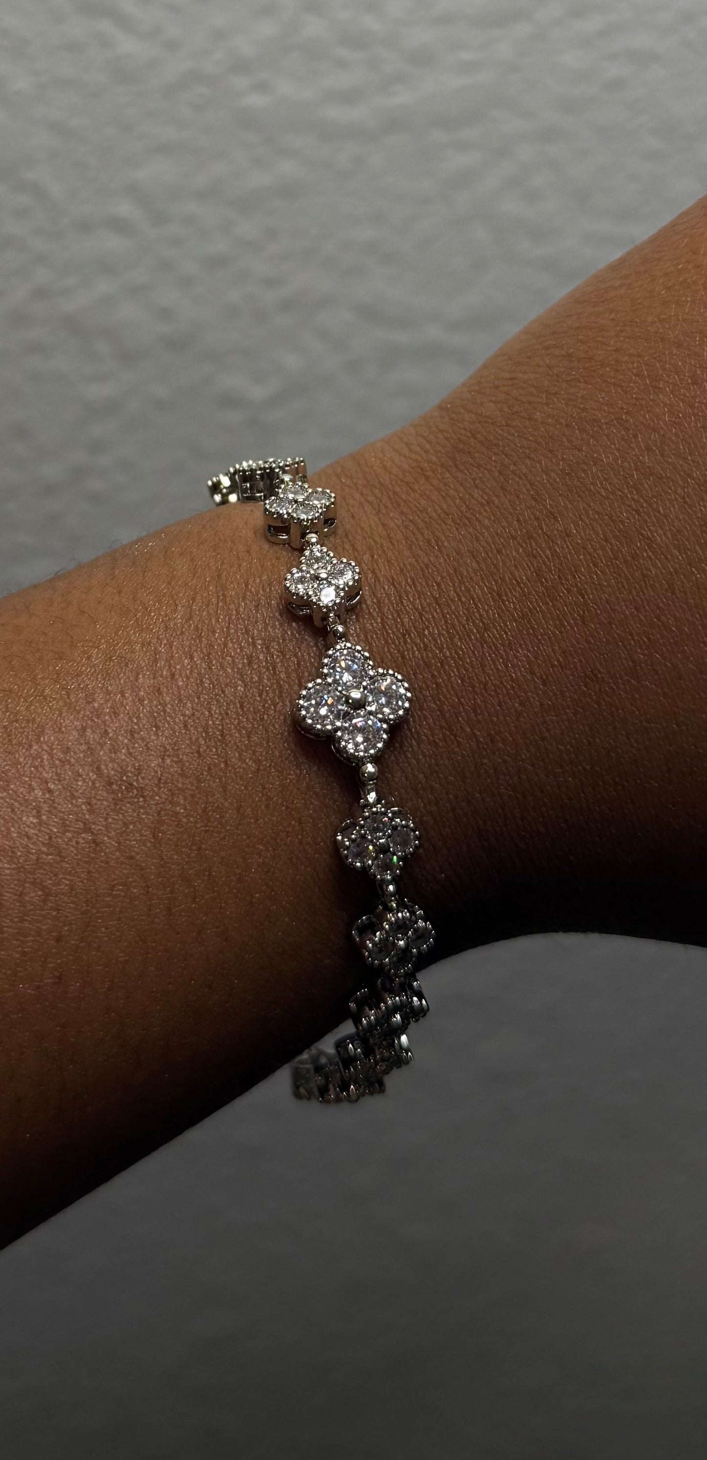 Diamond Clover Bracelet