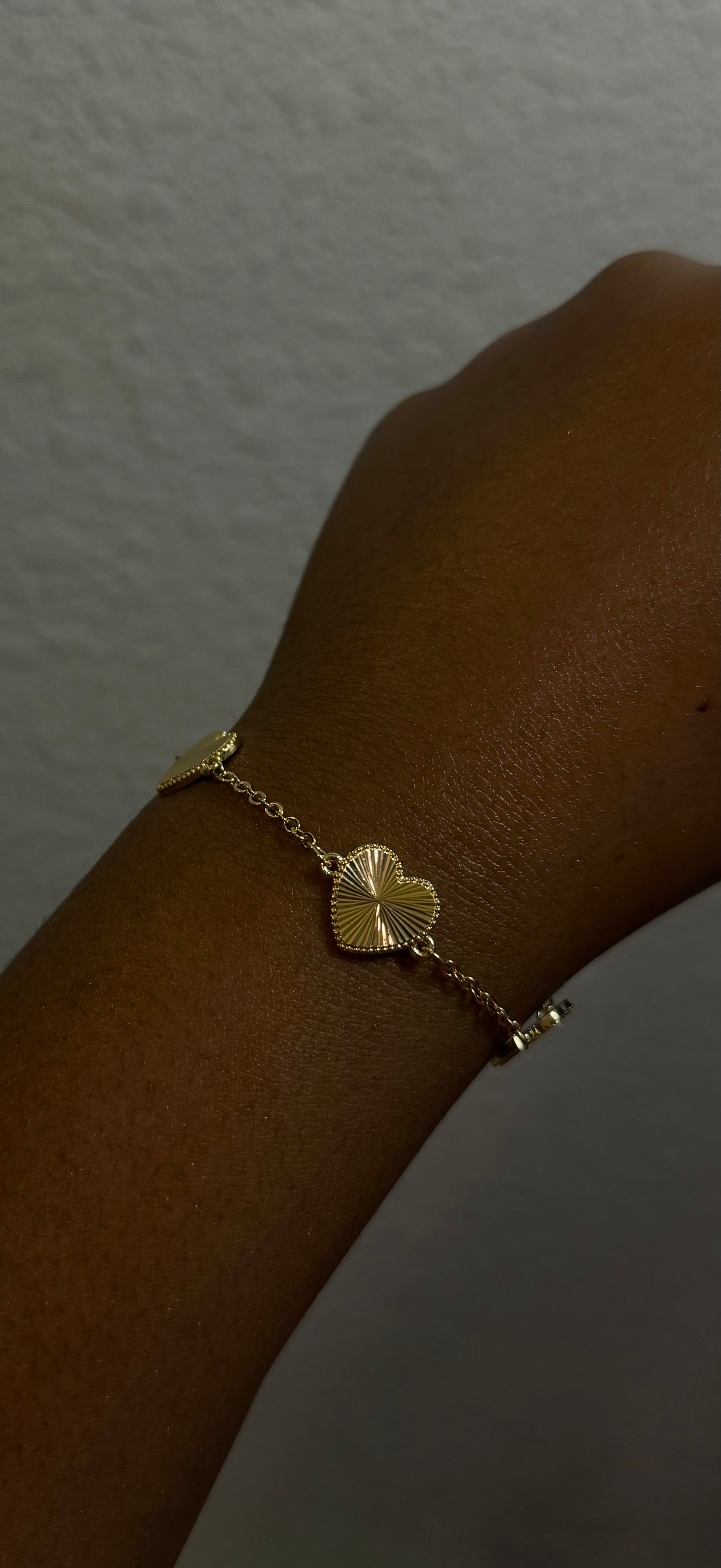 Reflective Heart Bracelet