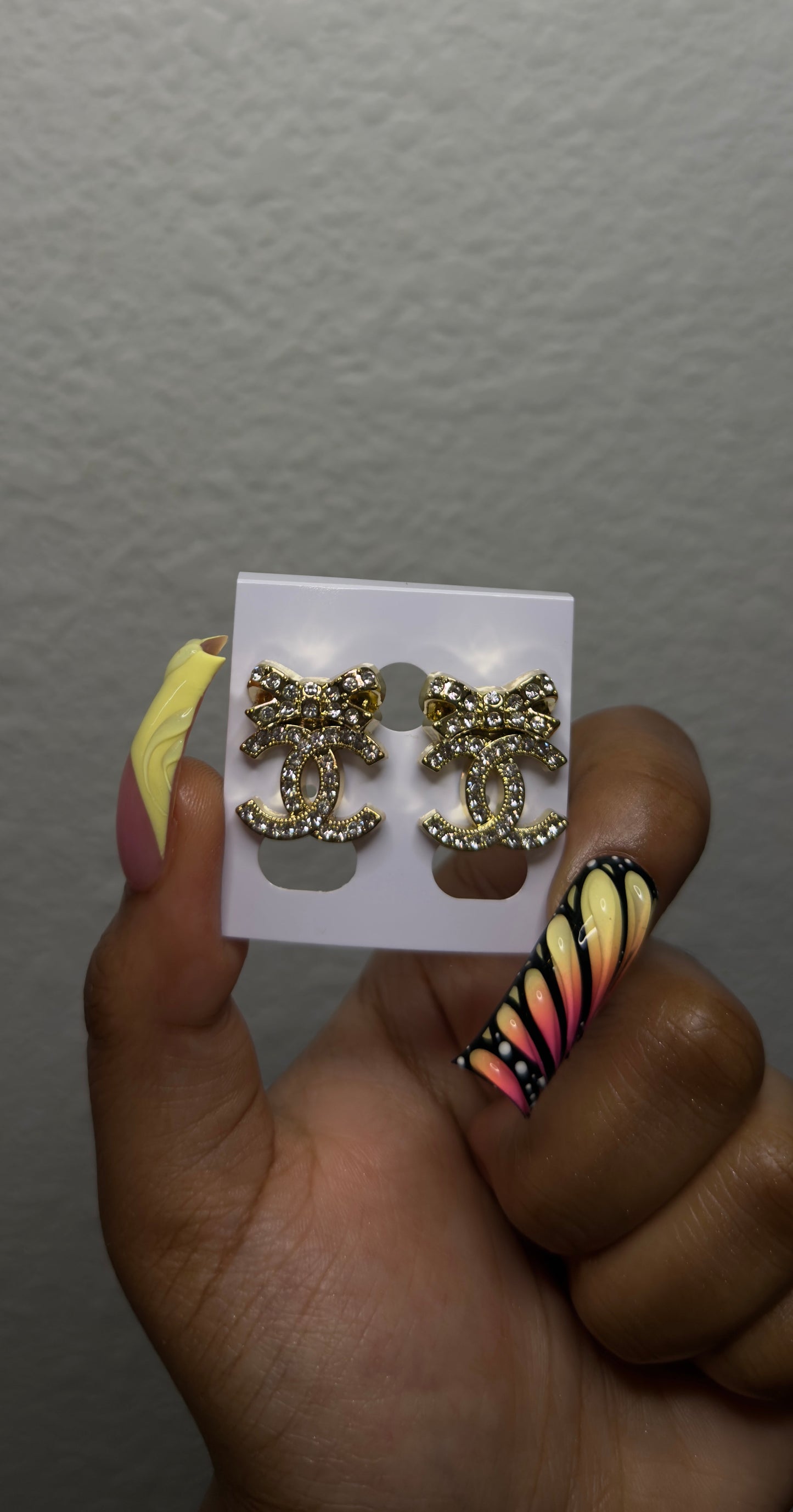 CC Bow Earrings