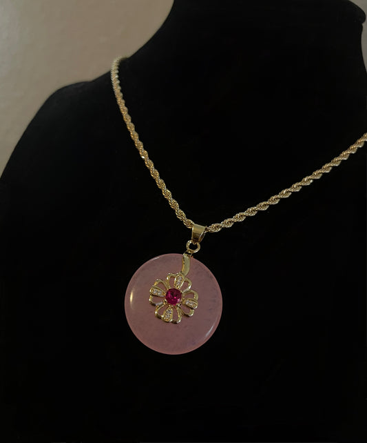 Jade Lucky Wheel Of Fortunate Necklace