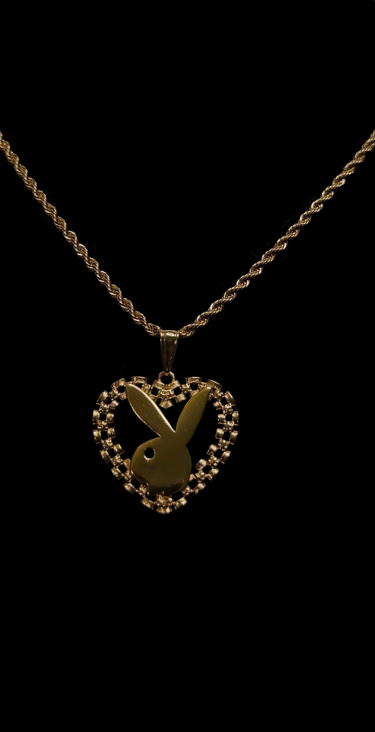 Rollie Heart Bunny Necklace