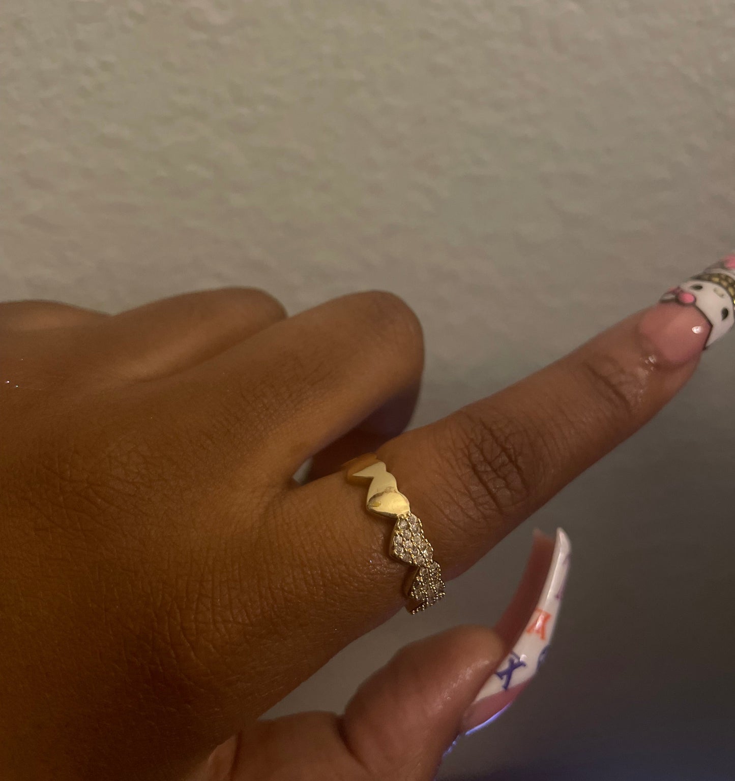 Double Sided Heart Ring